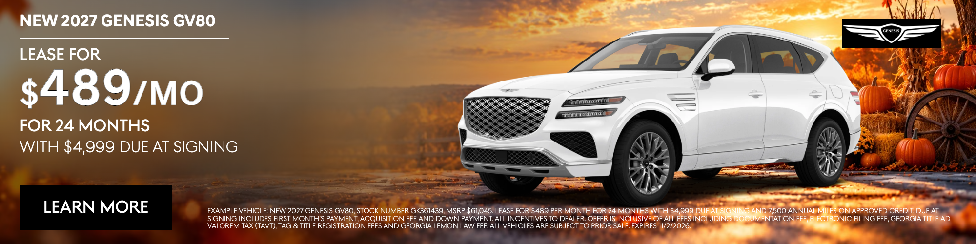 New 2027 Genesis GV80