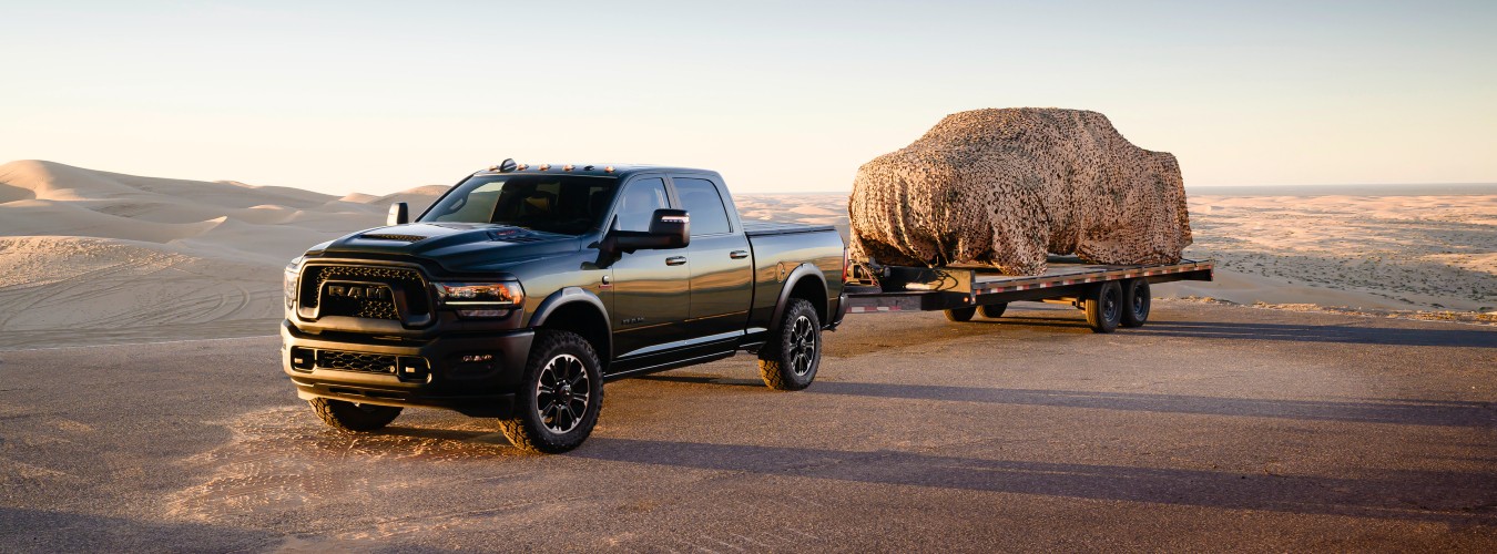 2024 RAM 2500 Exterior Driver Side Front Profile while Towing