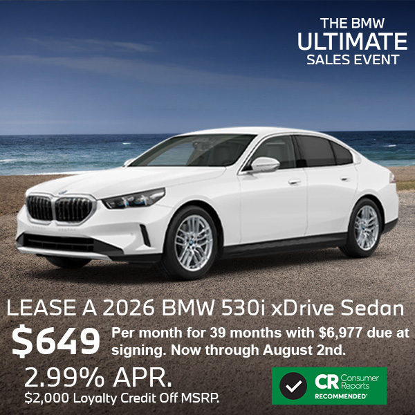 Lease the BMW 530i in Roxbury NJ