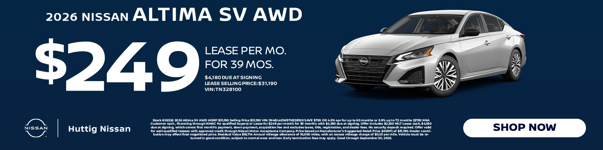 2026 Nissan Altima Specials
