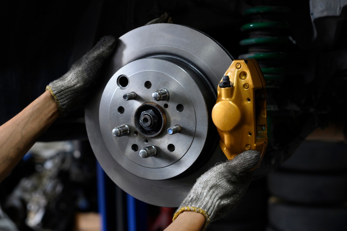 Brakes Being Checked