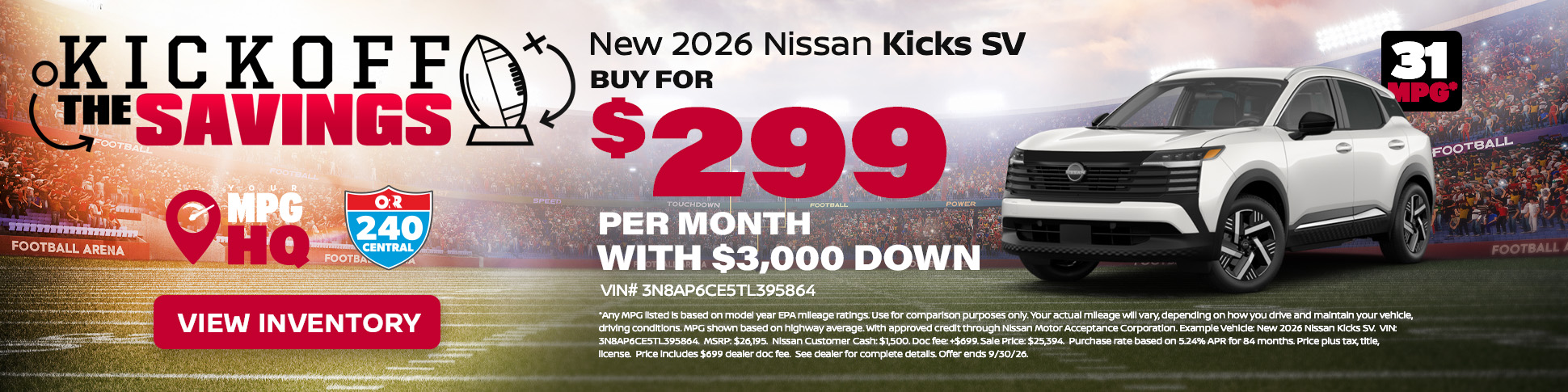 New 2026 Nissan Kicks