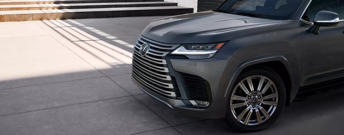 Front of a grey 2023 Lexus LX.