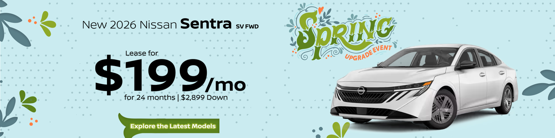 New 2026 Nissan Sentra SV at Greensboro Nissan