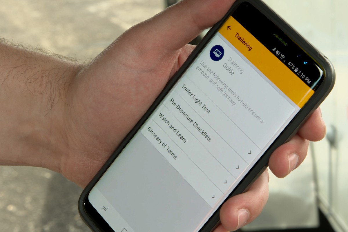 Trailering Features in myChevrolet App