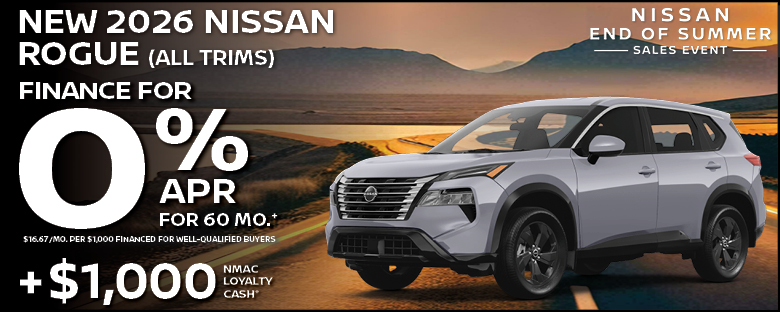 2026 Nissan Rogue (All Trims)