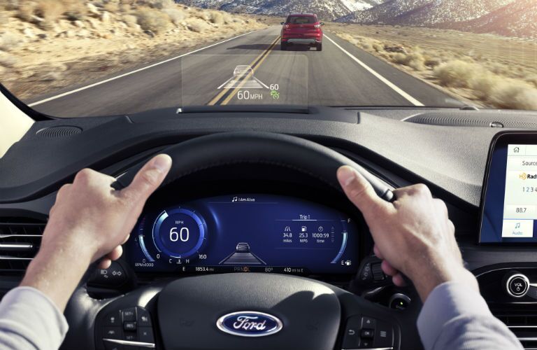 driver heads-up display in a 2020 Ford Escape Plug-In Hybrid