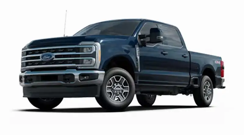 image of blue ford super duty