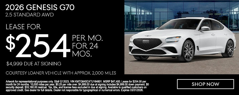 2026 Genesis G70 Lease