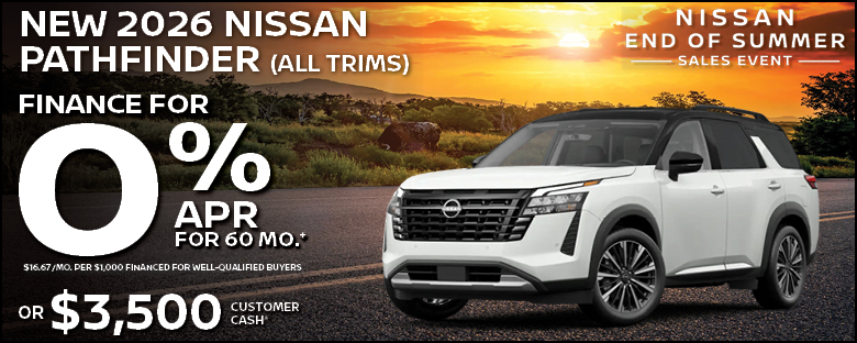 2026 Nissan Pathfinder (All Trims)