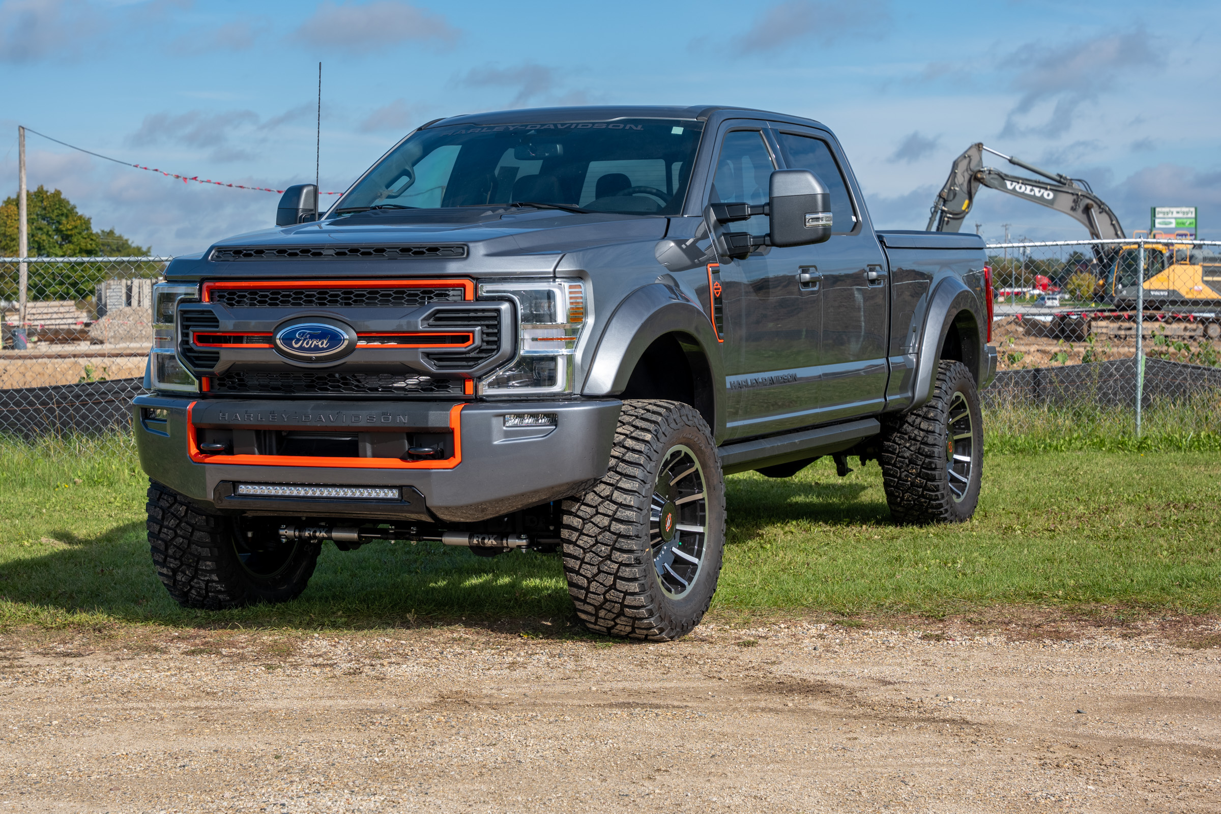 Ford pickup truck upfitted with Harley Davidson package
