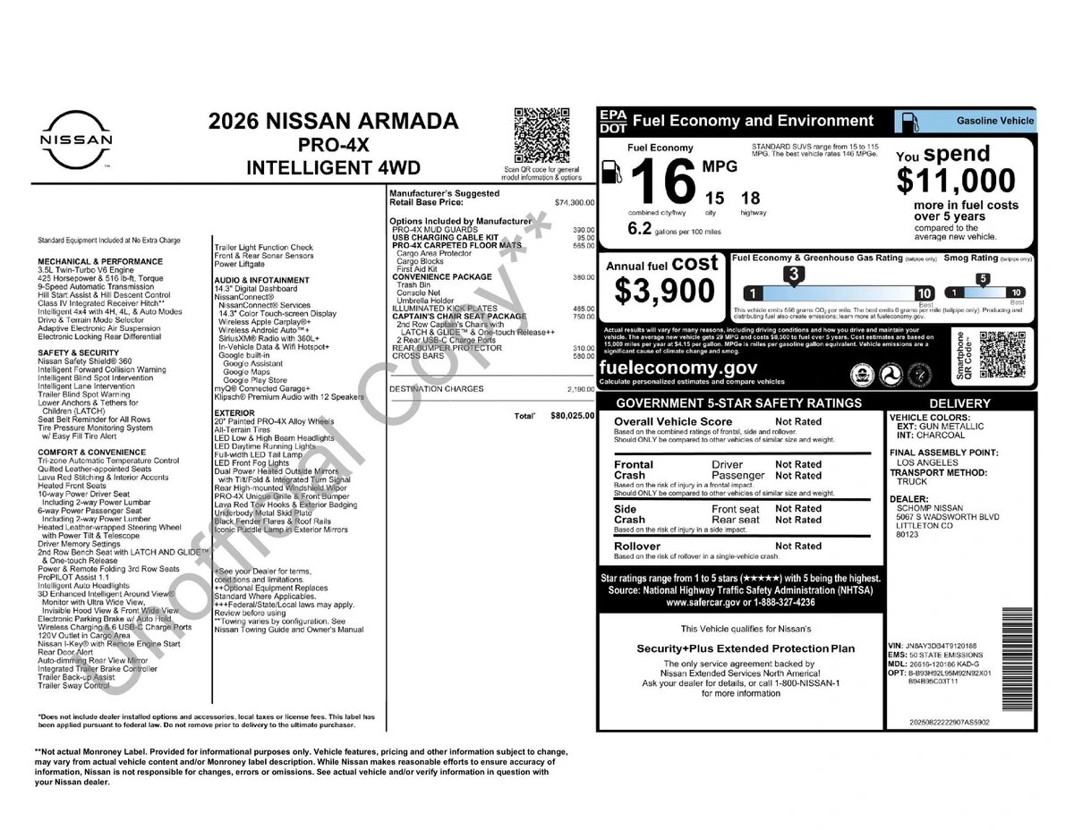 2026 Nissan Armada PRO-4X - Photo 11