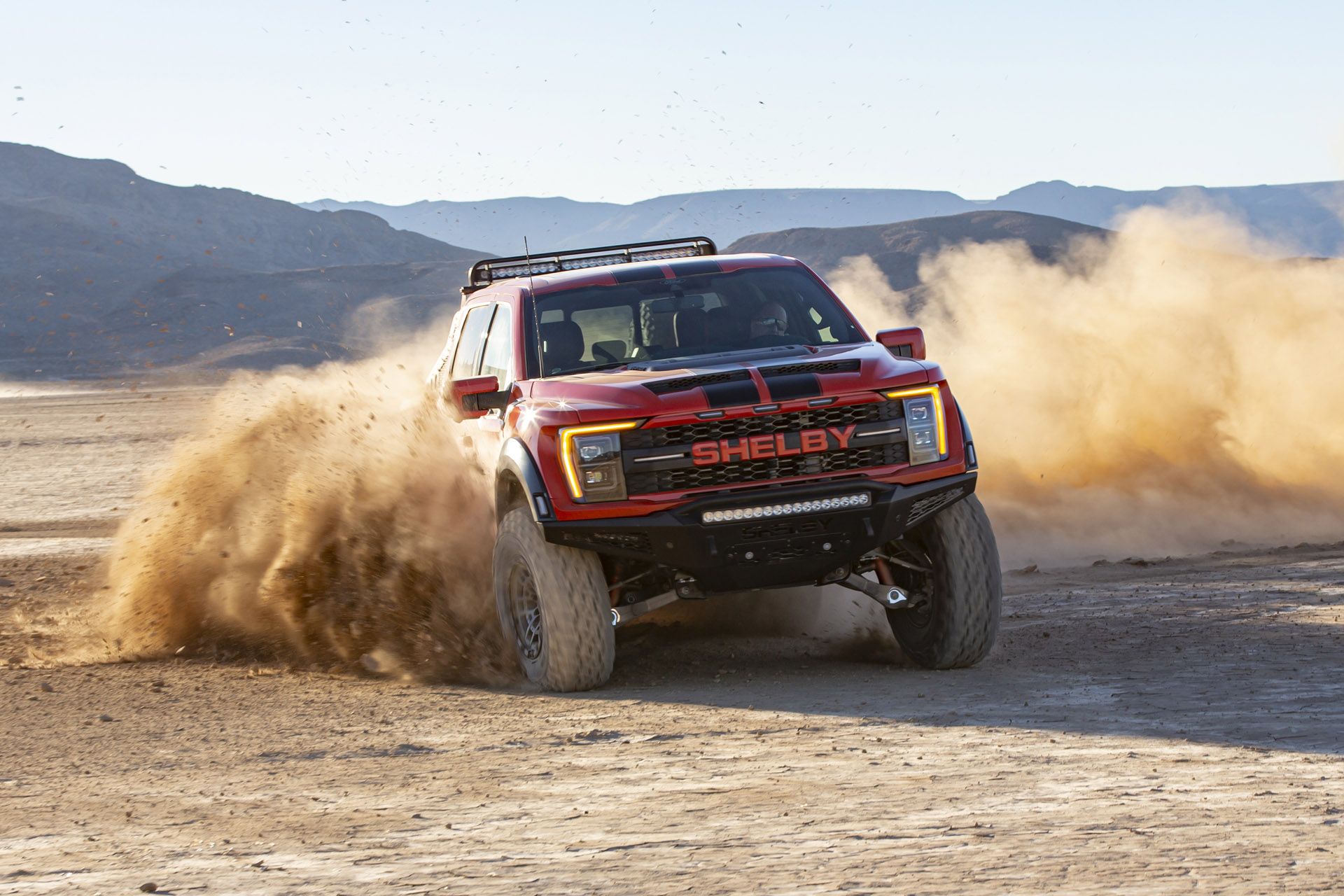 Shelby Baja Driving in dirt