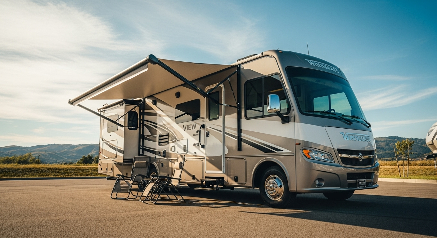 Discover a wide selection of new Winnebago View RVs available for sale near Slinger, WI. Perfect for both short trips and long journeys, these RVs offer comfort, style, and reliability. Visit Kunes RV to explore our inventory and find the model that suits your travel needs.