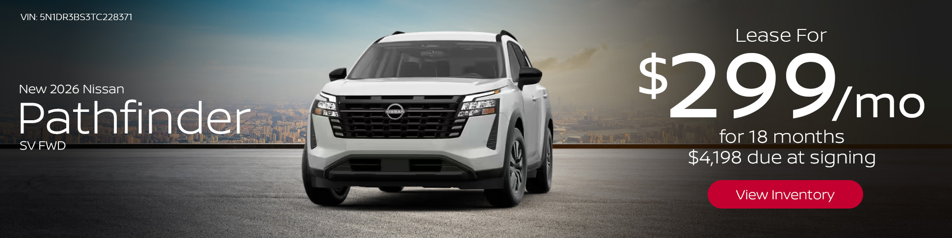 New 2026 Nissan Pathfinder SV FWD