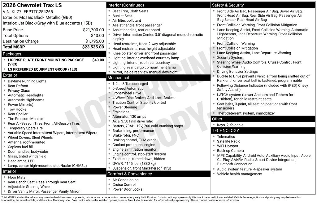 2026 Chevrolet Trax LS - Photo 26
