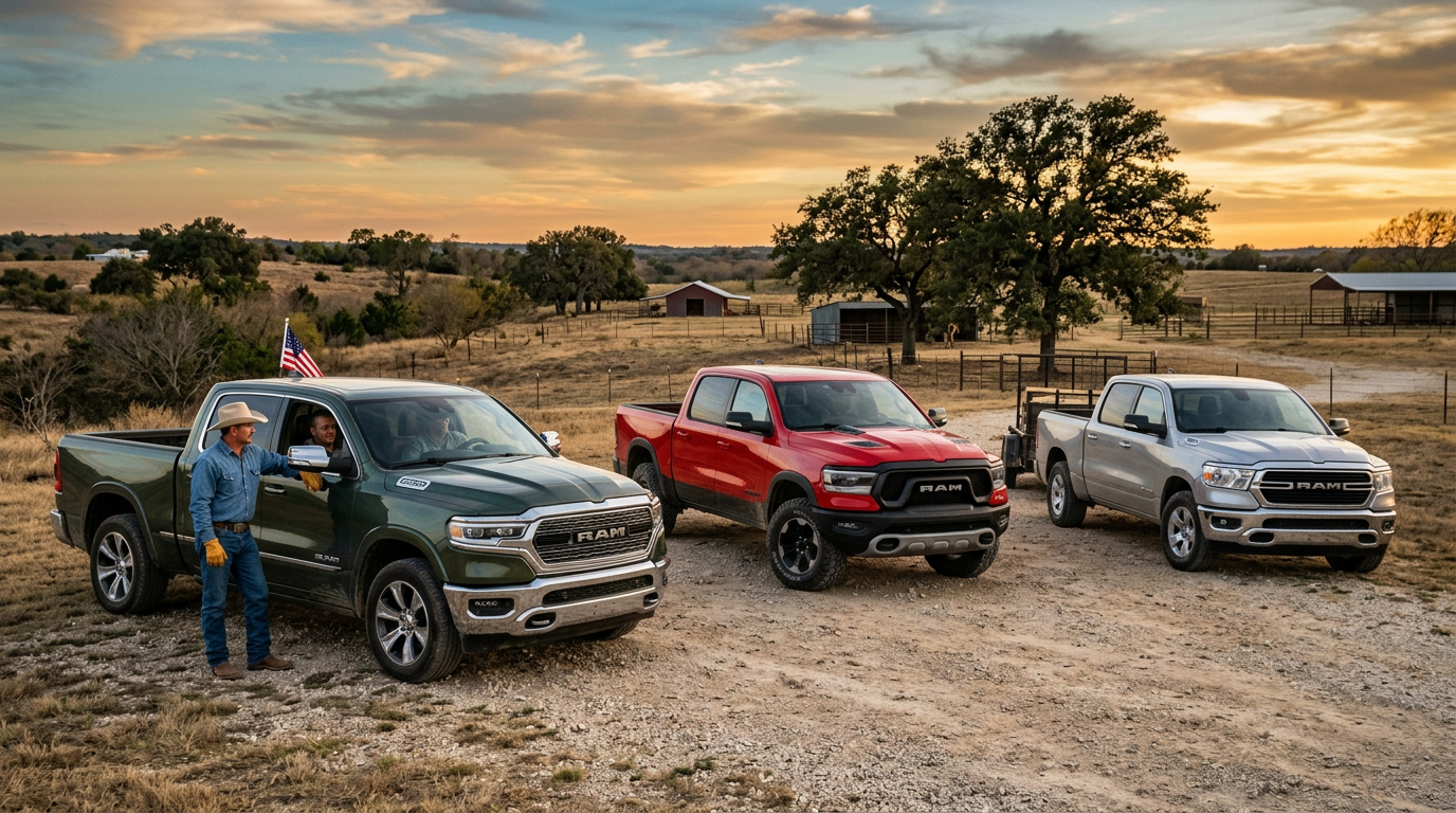 Shop new Ram 1500 trucks near Pittsburg, TX at Sulphur Springs Dodge Chrysler Jeep Ram. Browse current inventory, get pre-qualified, estimate your payment, and value your trade online.