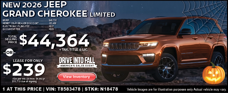 New 2026 Jeep Grand Cherokee Limited