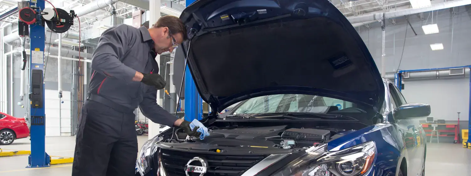 Discover the exceptional Nissan oil change service at Kraft Nissan. Our skilled technicians ensure your vehicle runs smoothly with top-notch maintenance and care.