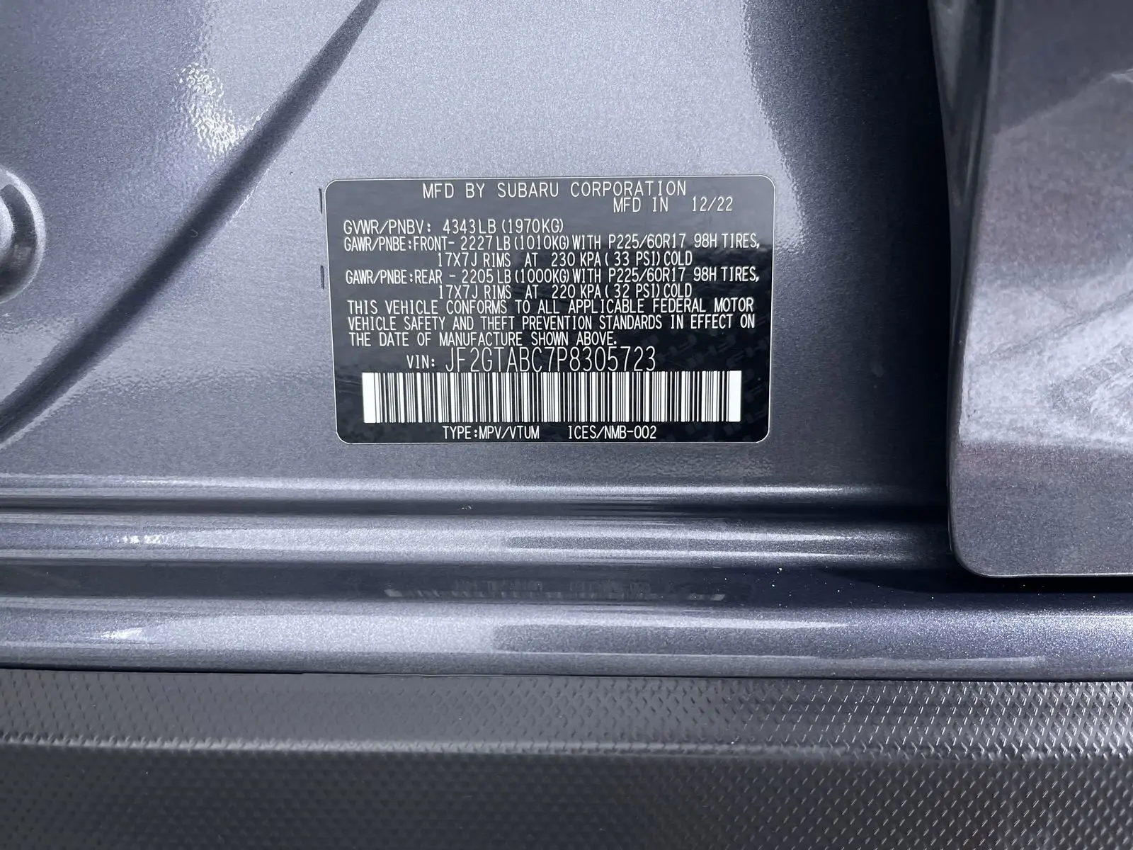 2023 Subaru Crosstrek Base photo 11