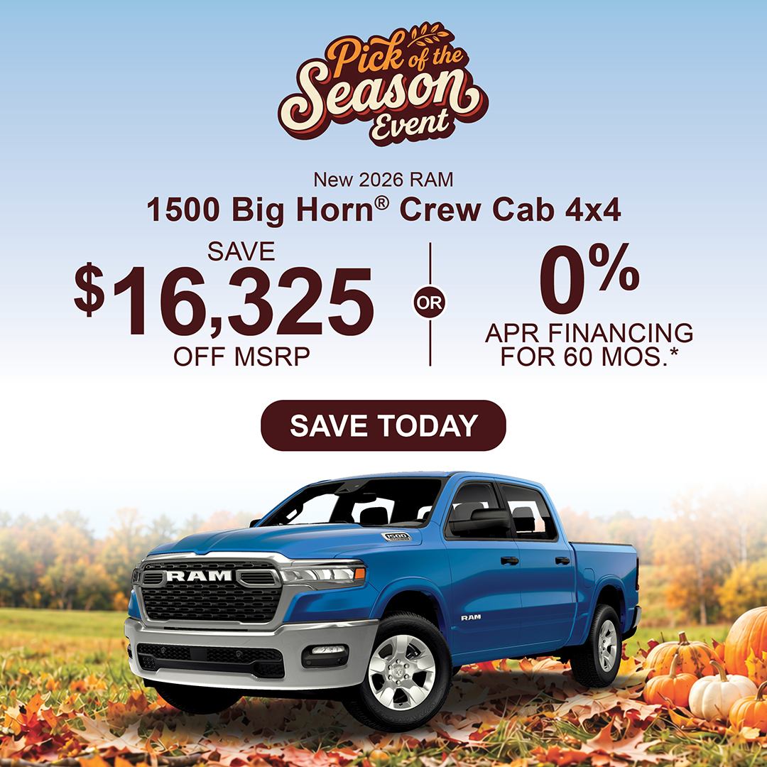 New 2026 Ram 1500 Big Horn Crew Cab 4x4