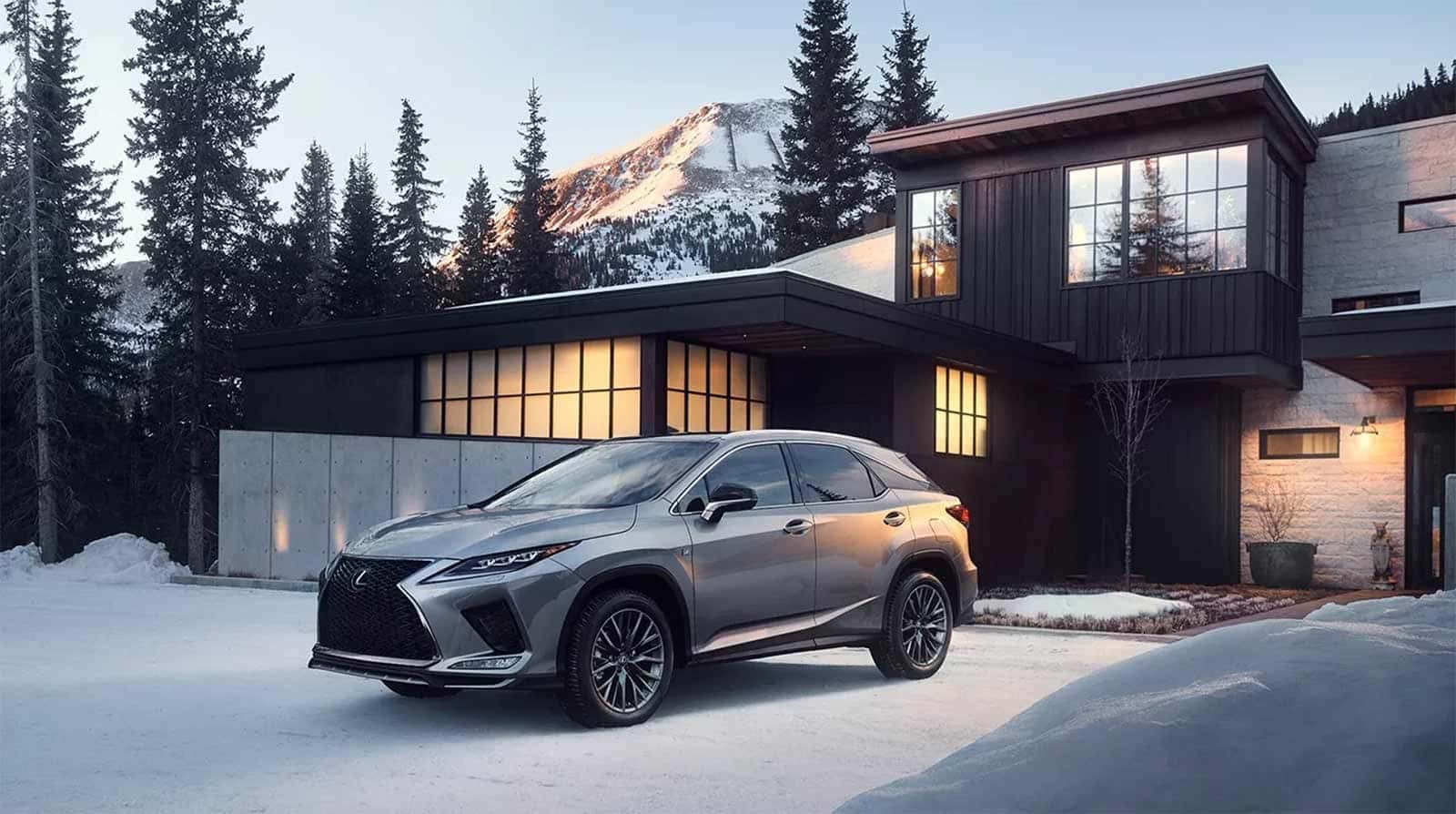 Lexus RX Hybrid Luxury Electric Vehicle with seven seats.