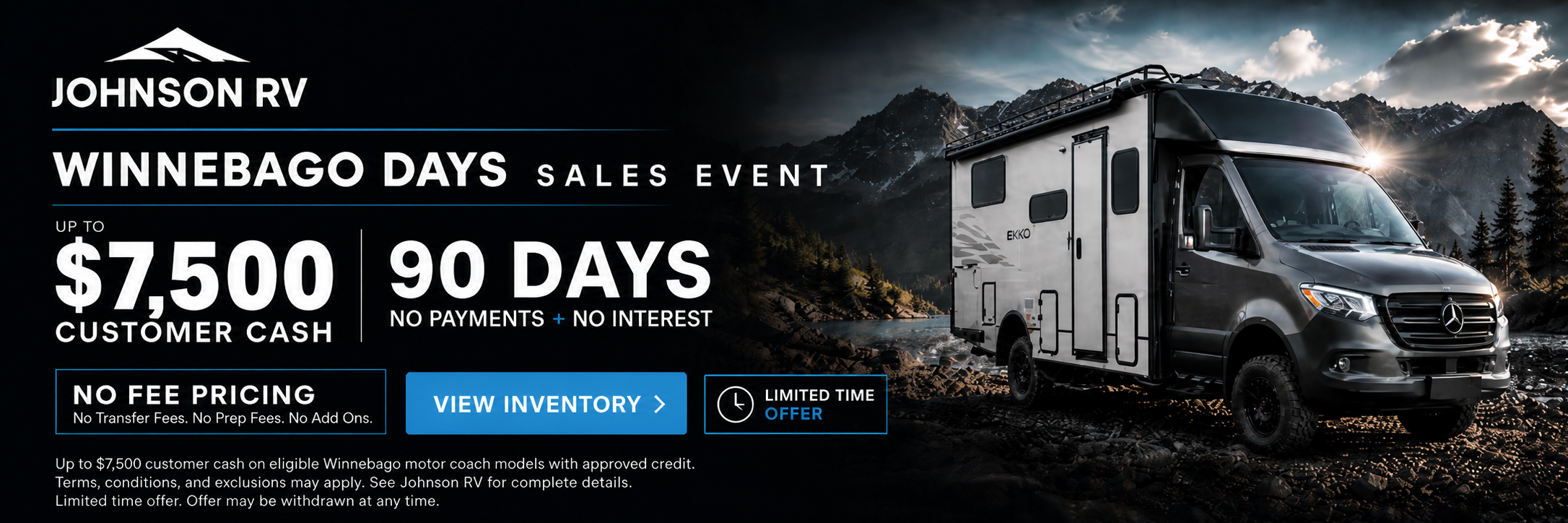 Johnson RV May-July incentives