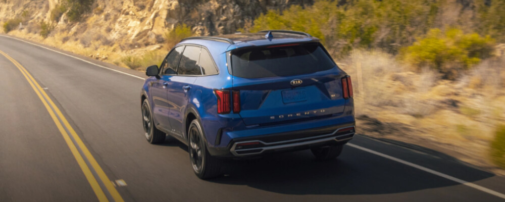 2021 Kia Sorento SX Prestige driving on highway