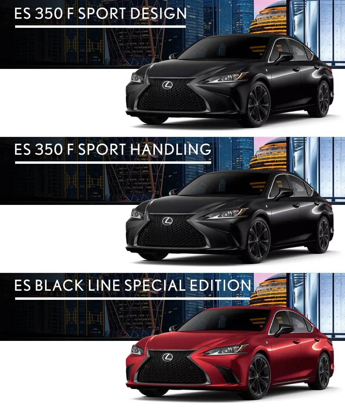 ES 350 F SPORT Design, ES 350 F SPORT Handling, ES Black Line Special Edition