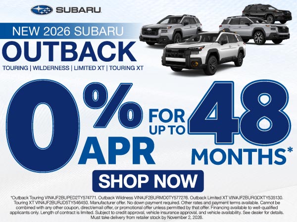 New Subaru Outback Touring, Wildness, Limited XT, Touring XT