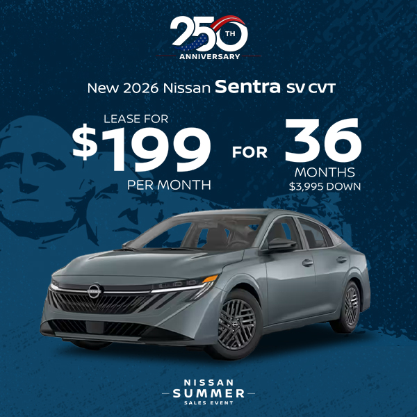 New 2026 Nissan Sentra SV CVT