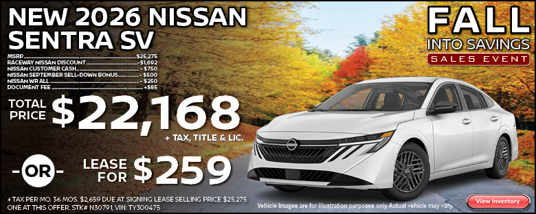 2026 Nissan Sentra Lease Offer