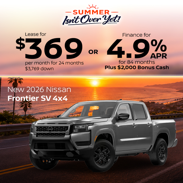 New 2026 Nissan Frontier SV 4x4 