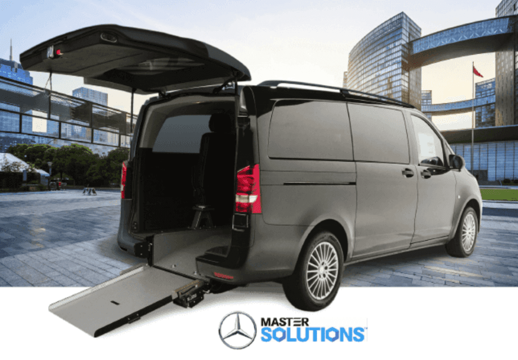 Hero image of the Mercedes-Benz Metris WAV van.