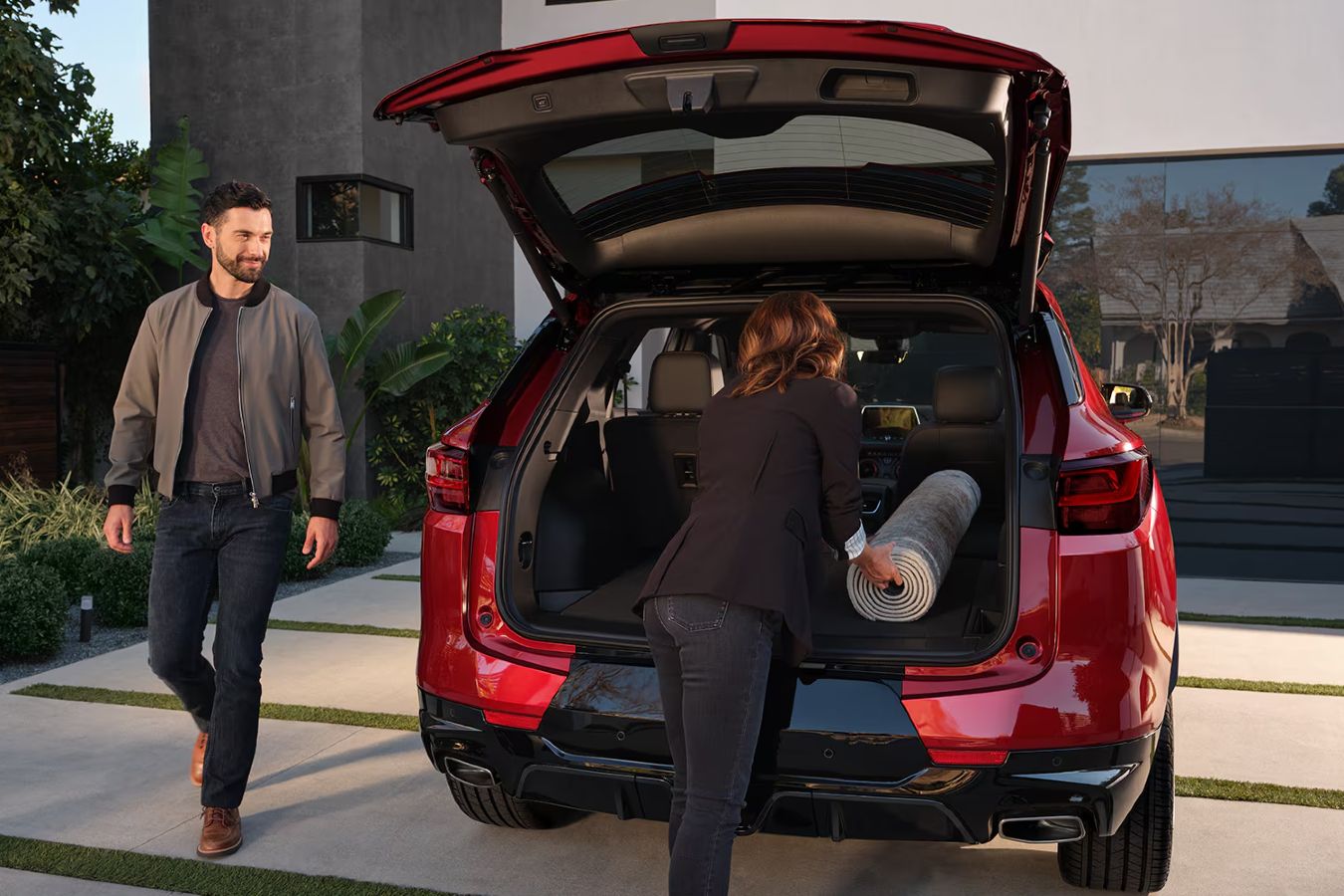 2025 Chevy Blazer Exterior Rear Cargo Area with Tailgate Open