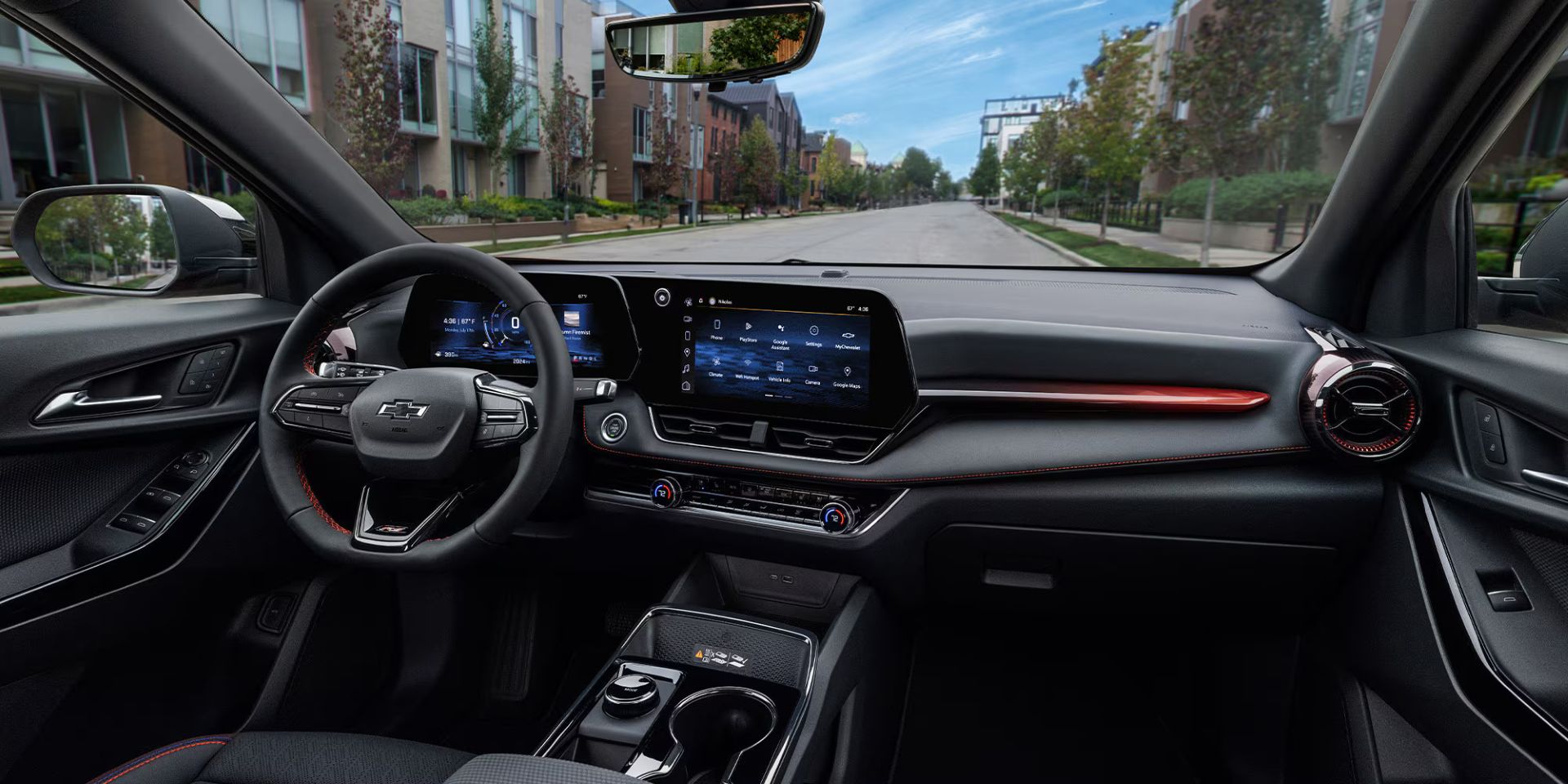 The front dash in the chevy equinox.