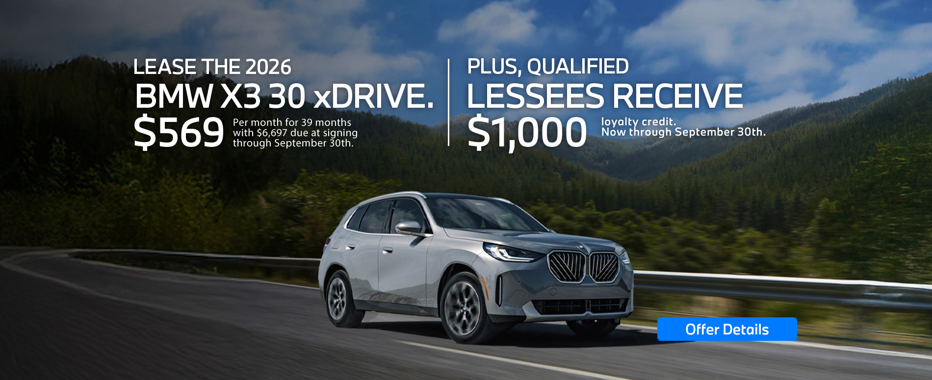 Lowest BMW X3 Lease in Edison NJ