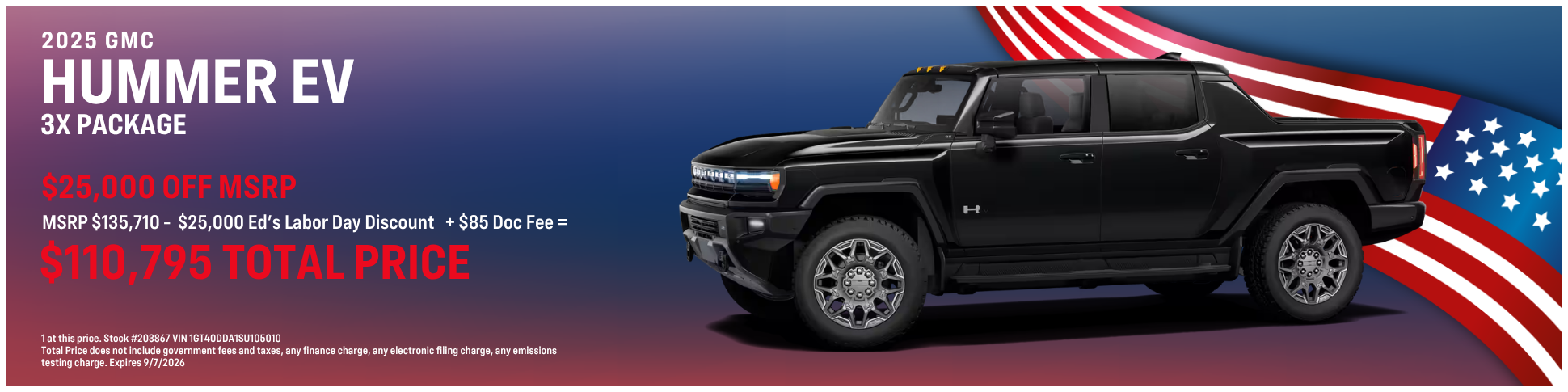 3. New 2026 GMC Hummer EV 3x Package Offer