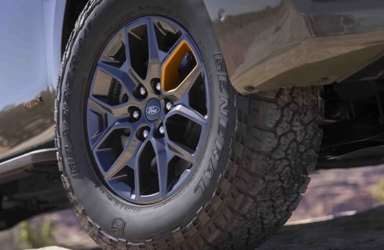 Close Up of 2025 Ford Expedition Tremor Wheel and Tire