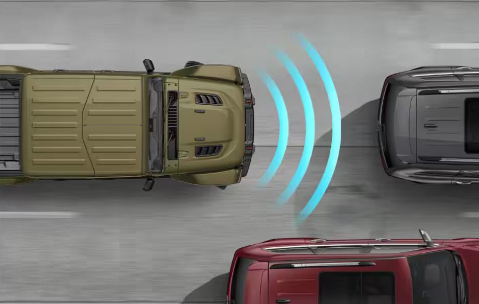The safety features in the gladiator.