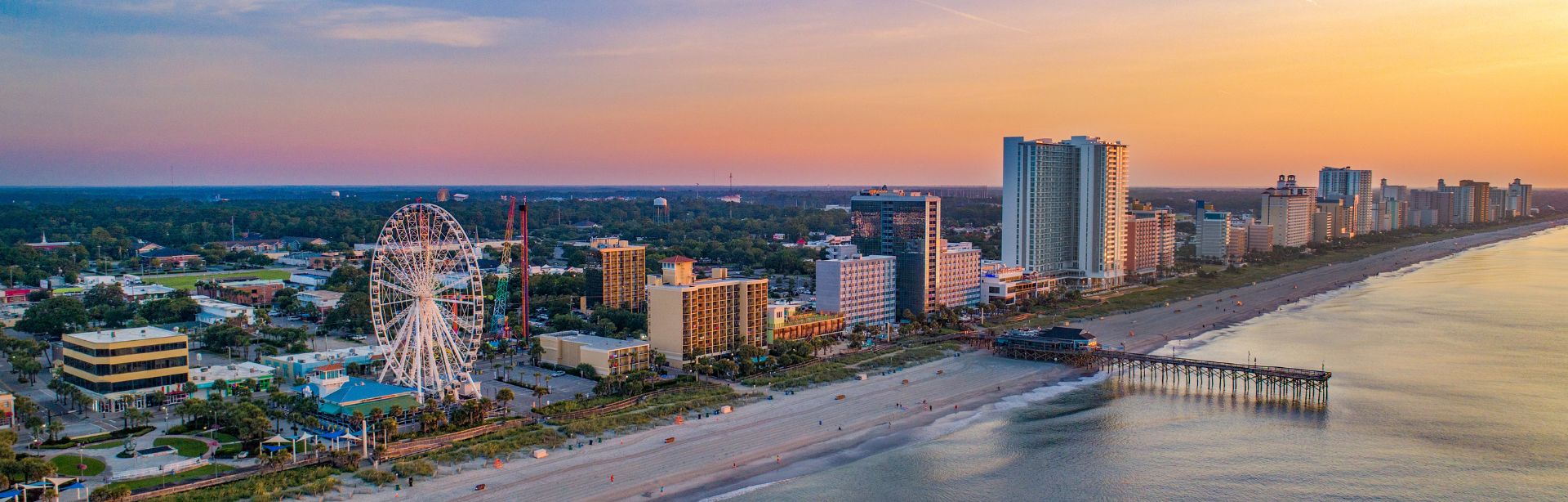 myrtle-beach-pier-drone-shot