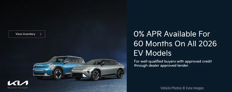 0% APR Available For 60 Months On All 2026 EV Models 