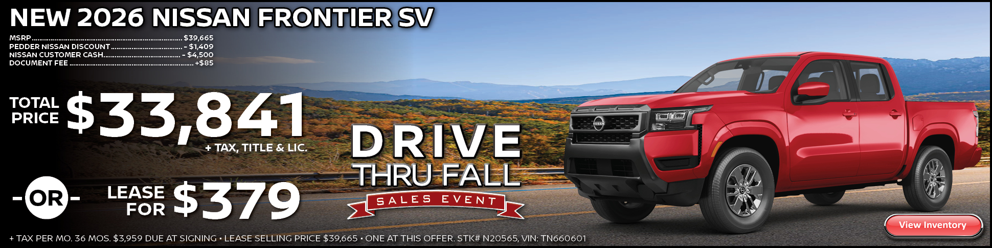 2026 Nissan Frontier SV