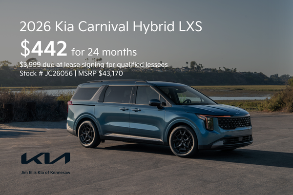 2026 Kia Carnival Hybrid Lease Offer