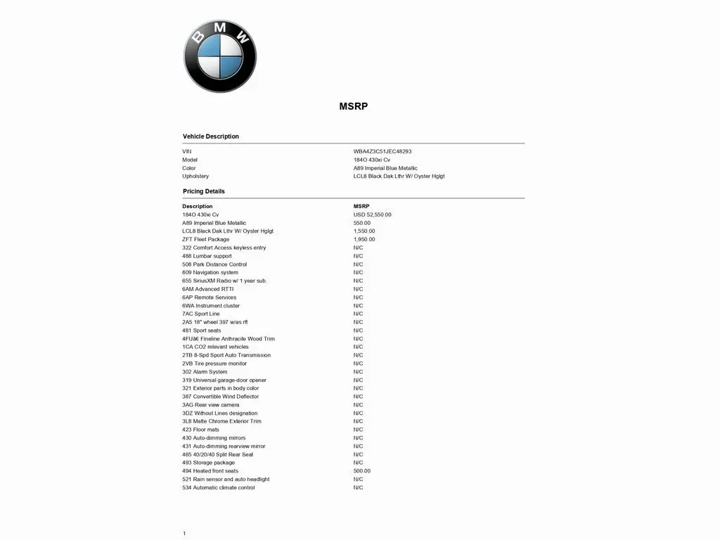 Used 2018 BMW 4 Series 430i with VIN WBA4Z3C51JEC48293 for sale in Trooper, PA