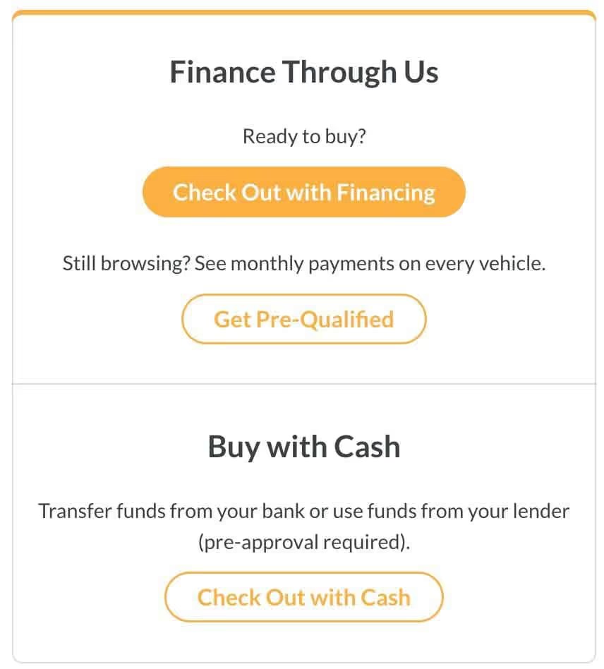 Rev by Masano, online car buying process