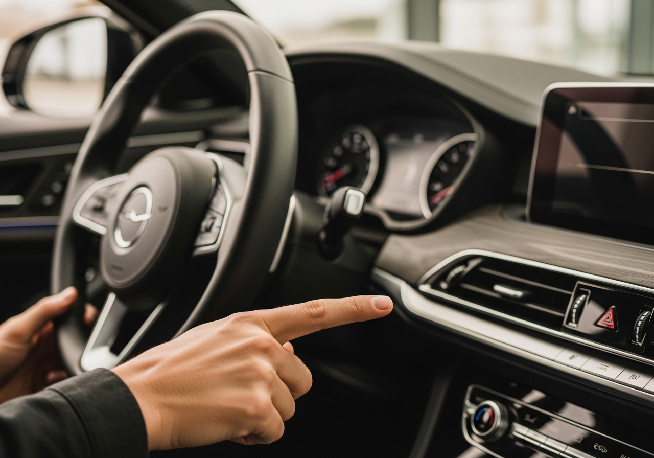 Calculator, car key, and notepad for budgeting a car purchase