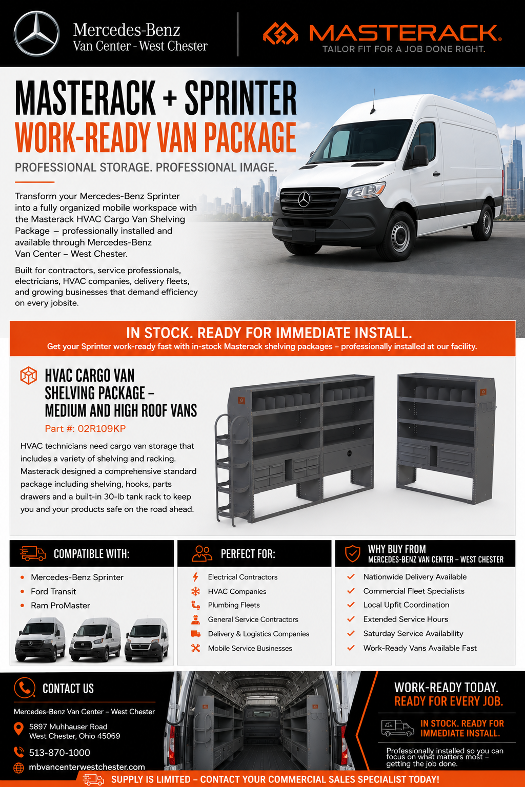 HVAC Cargo Van Shelving Package Brochure