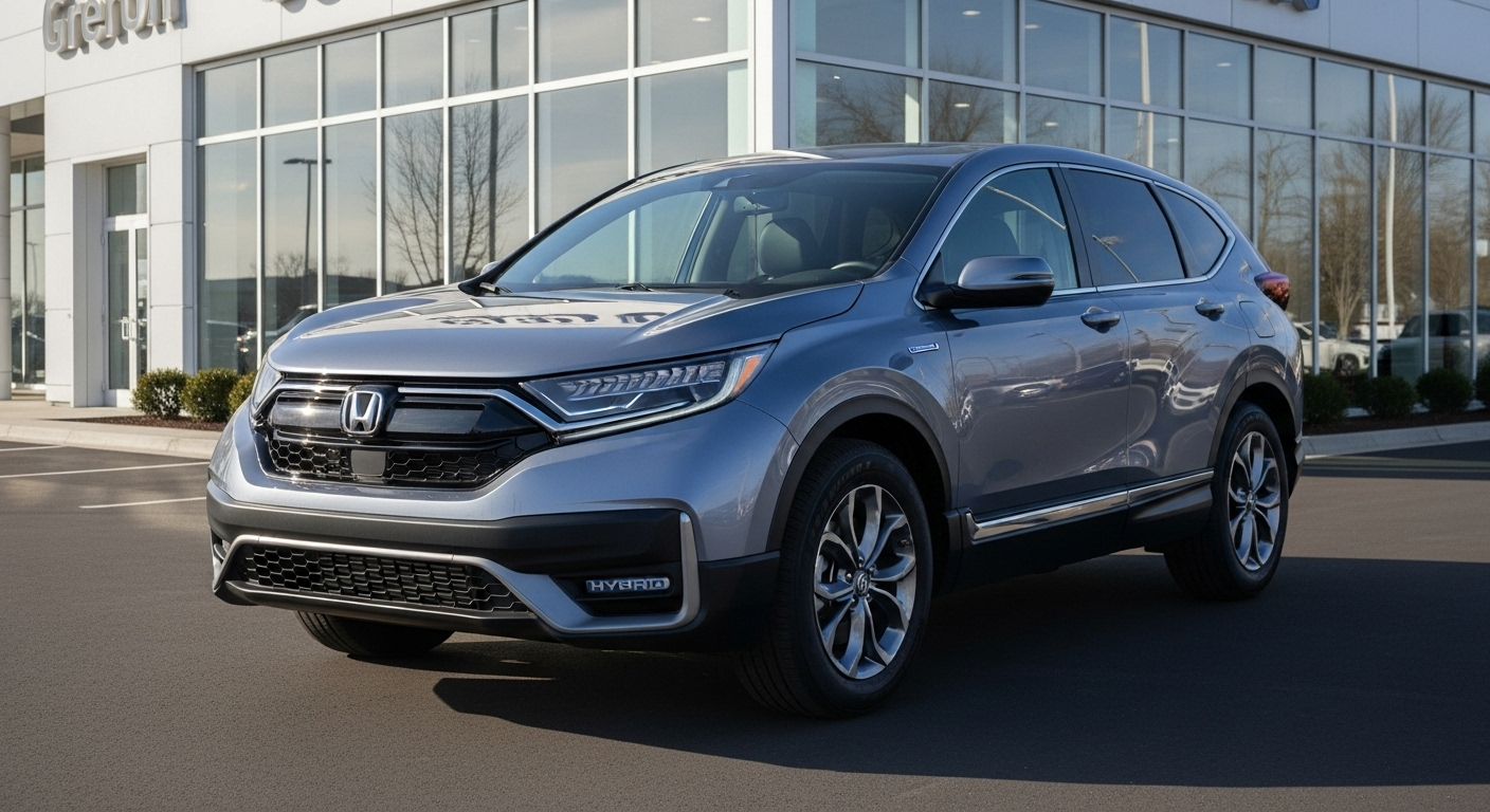 Explore the 2025 Honda CR-V Hybrid at Kunes Honda of Quincy. Check out our inventory and find the perfect model for you. Shop New Hondas today!