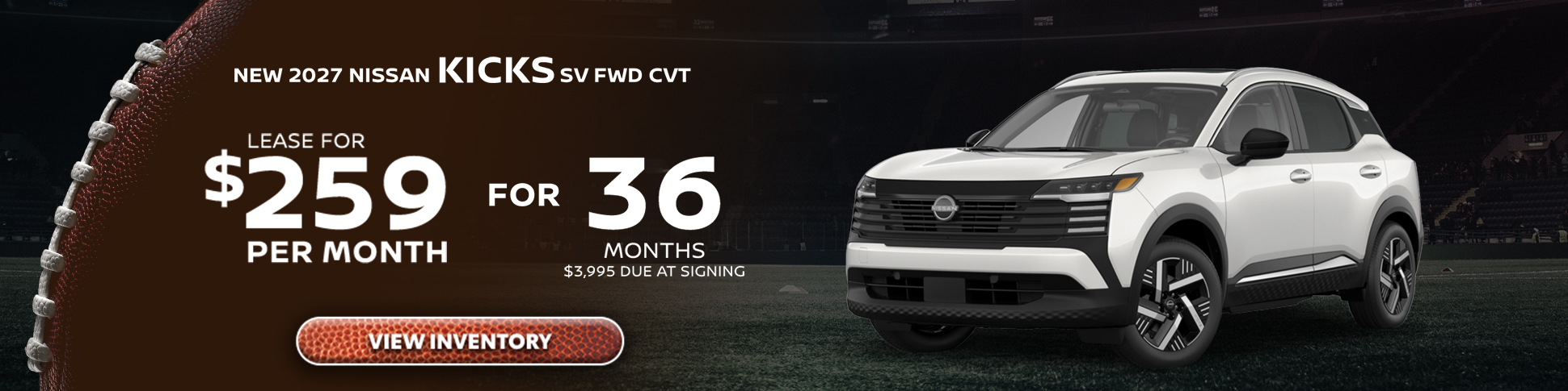 New 2027 Nissan Kicks SV FWD CVT